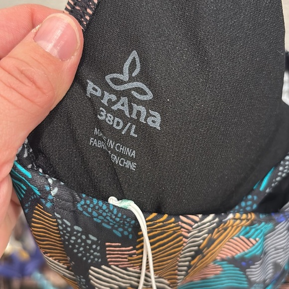 NEW PRANA Kayana One Piece Swim Suit in Floral Print Size 38D/Large - Picture 2 of 9